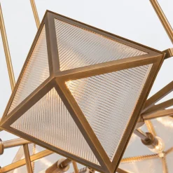 Żyrandol Cairo - 8 źródeł światła - Vintage mosiądz (QN-CAIRO8-VBS-CR) - Quintiesse