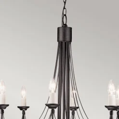 Żyrandol Carisbrooke (CB8-BLACK) - Elstead Lighting