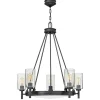 Żyrandol Collier - 5 źródeł światła - Zgaszona czerń (HK-COLLIER5-BX) - Elstead Lighting