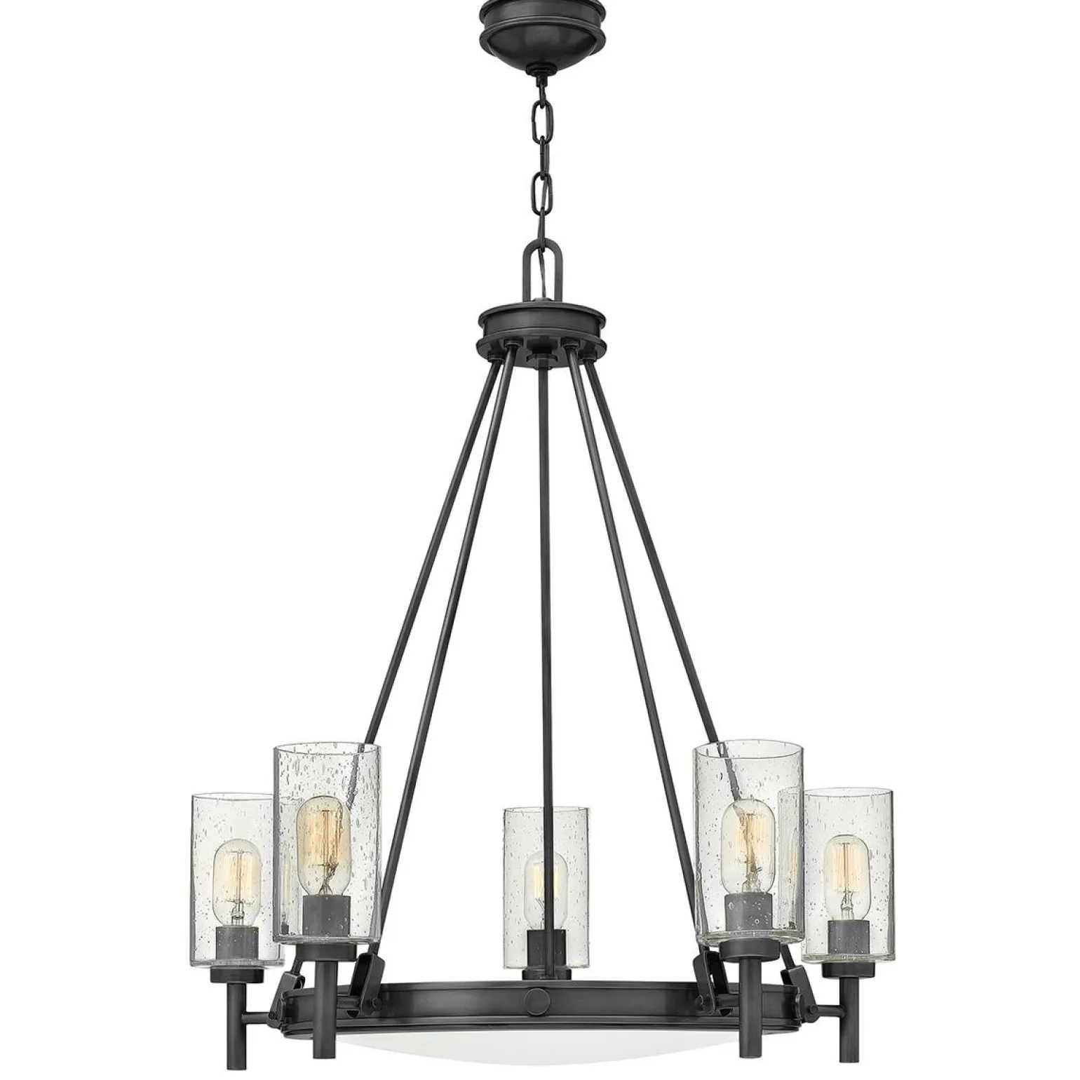 Żyrandol Collier - 5 źródeł światła - Zgaszona czerń (HK-COLLIER5-BX) - Elstead Lighting