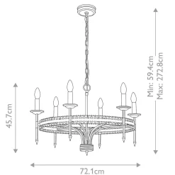 Żyrandol Crown (CROWN6) - Elstead Lighting