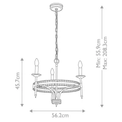 Żyrandol Crown (CROWN3) - Elstead Lighting