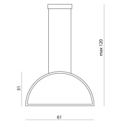 Żyrandol DEMI 60 cm (66463) - Ramko