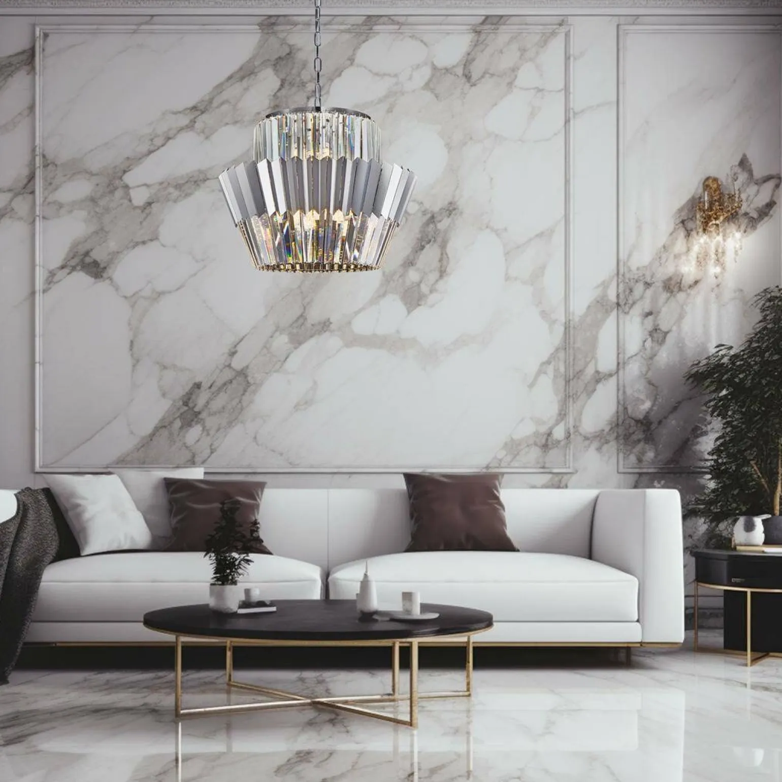 Żyrandol DONNA CHROME 12xE14 (ML0416) - Milagro