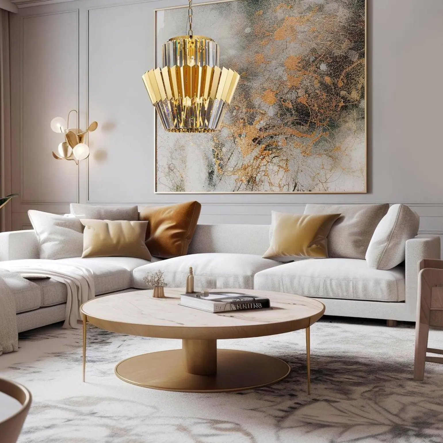 Żyrandol DONNA GOLD 9xE14 (ML0413) - Milagro