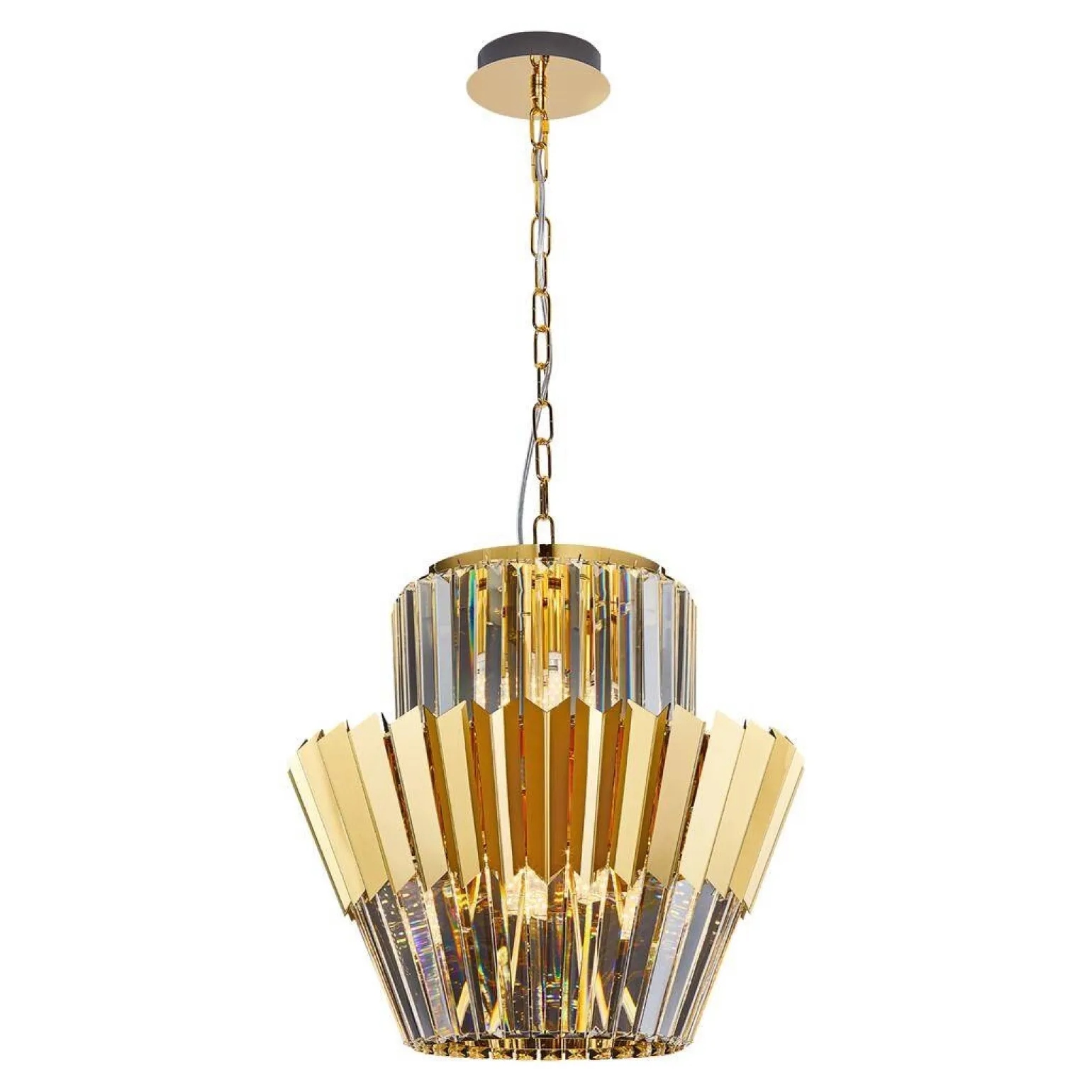 Żyrandol DONNA GOLD 9xE14 (ML0413) - Milagro