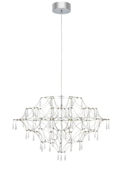 Żyrandol EFESOS 80cm Steel/Clear (108870) Markslojd