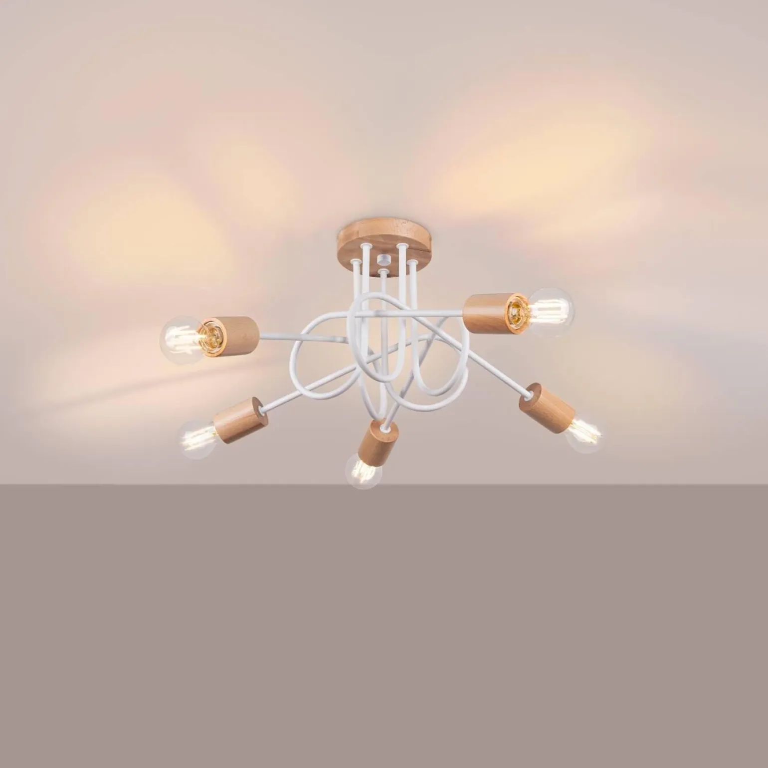 Żyrandol EMBER 5 biały (SL.1475) - Sollux Lighting