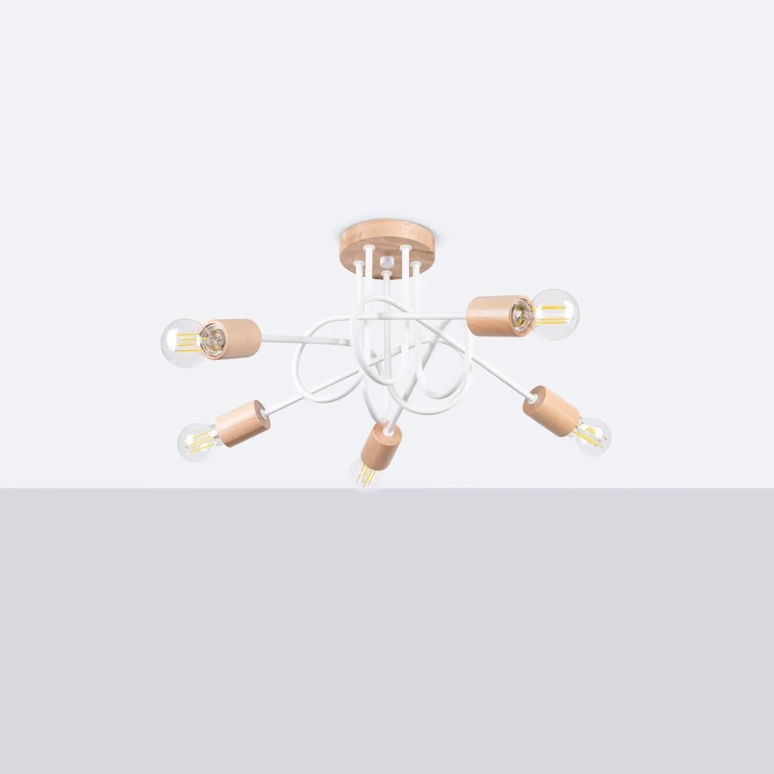 Żyrandol EMBER 5 biały (SL.1475) - Sollux Lighting