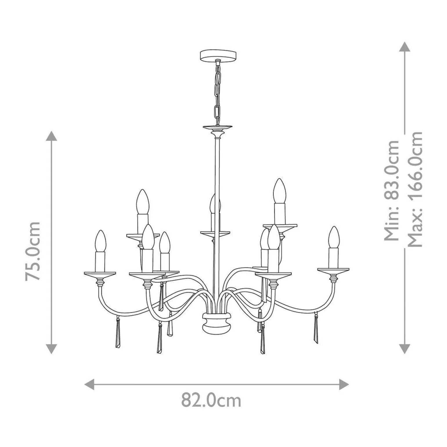 Żyrandol Finsbury Park (FP9-POL-NICKEL) - Elstead Lighting