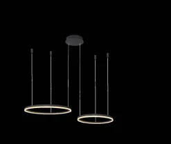 Żyrandol HALO PENDANT 80+60 CCT BK + REMOTE CONTROL (AZ4978) - Azzardo