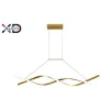 Żyrandol LED 37W 120cm 4000K złoty (XD-LA127G) - Xudo