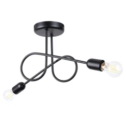 Żyrandol LOOP 2 czarny (SL.1472) - Sollux Lighting