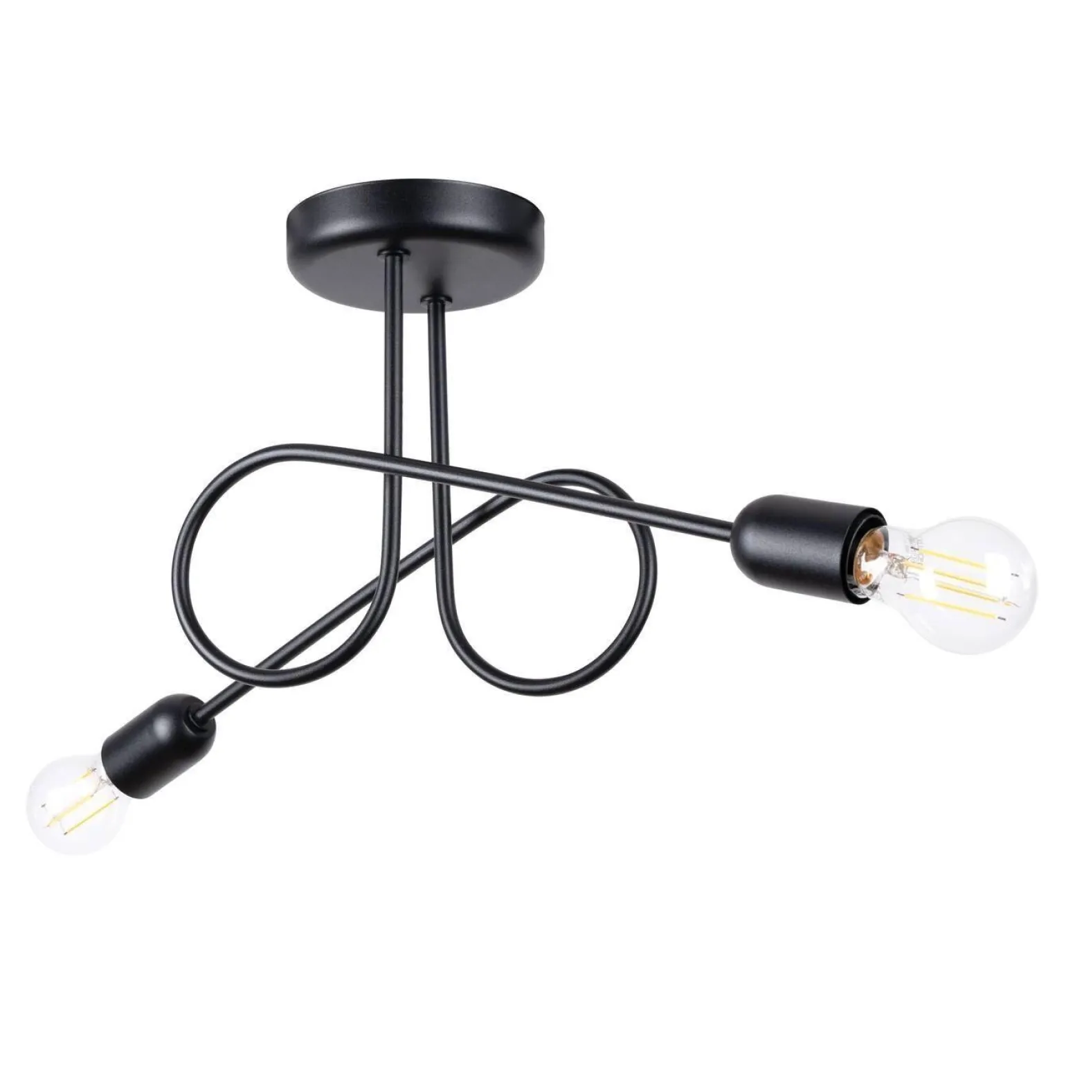 Żyrandol LOOP 2 czarny (SL.1472) - Sollux Lighting