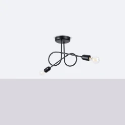 Żyrandol LOOP 2 czarny (SL.1472) - Sollux Lighting