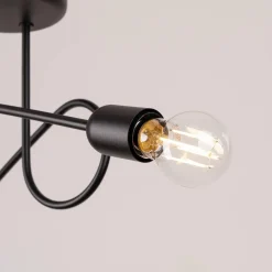 Żyrandol LOOP 2 czarny (SL.1472) - Sollux Lighting