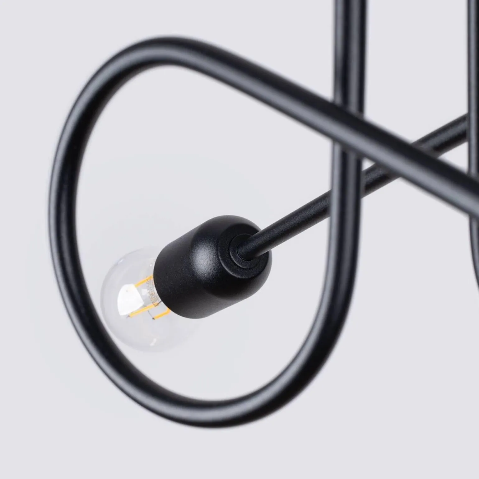 Żyrandol LOOP 2 czarny (SL.1472) - Sollux Lighting