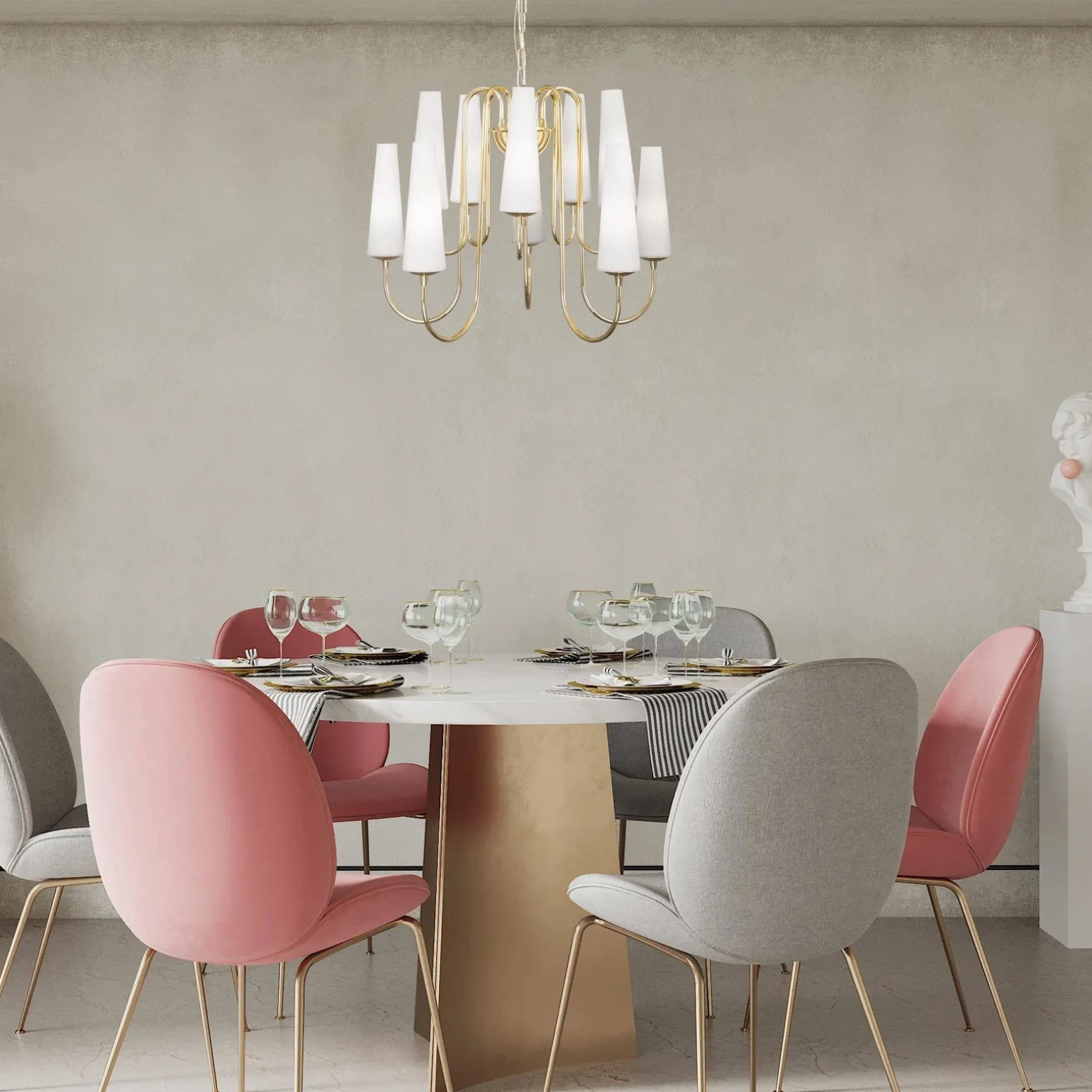 Żyrandol MAGNUM 10 złoty (1129) - Zuma Line