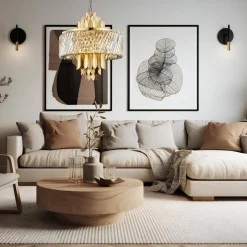 Żyrandol MARGOT GOLD 9xE14 (ML0409) - Milagro