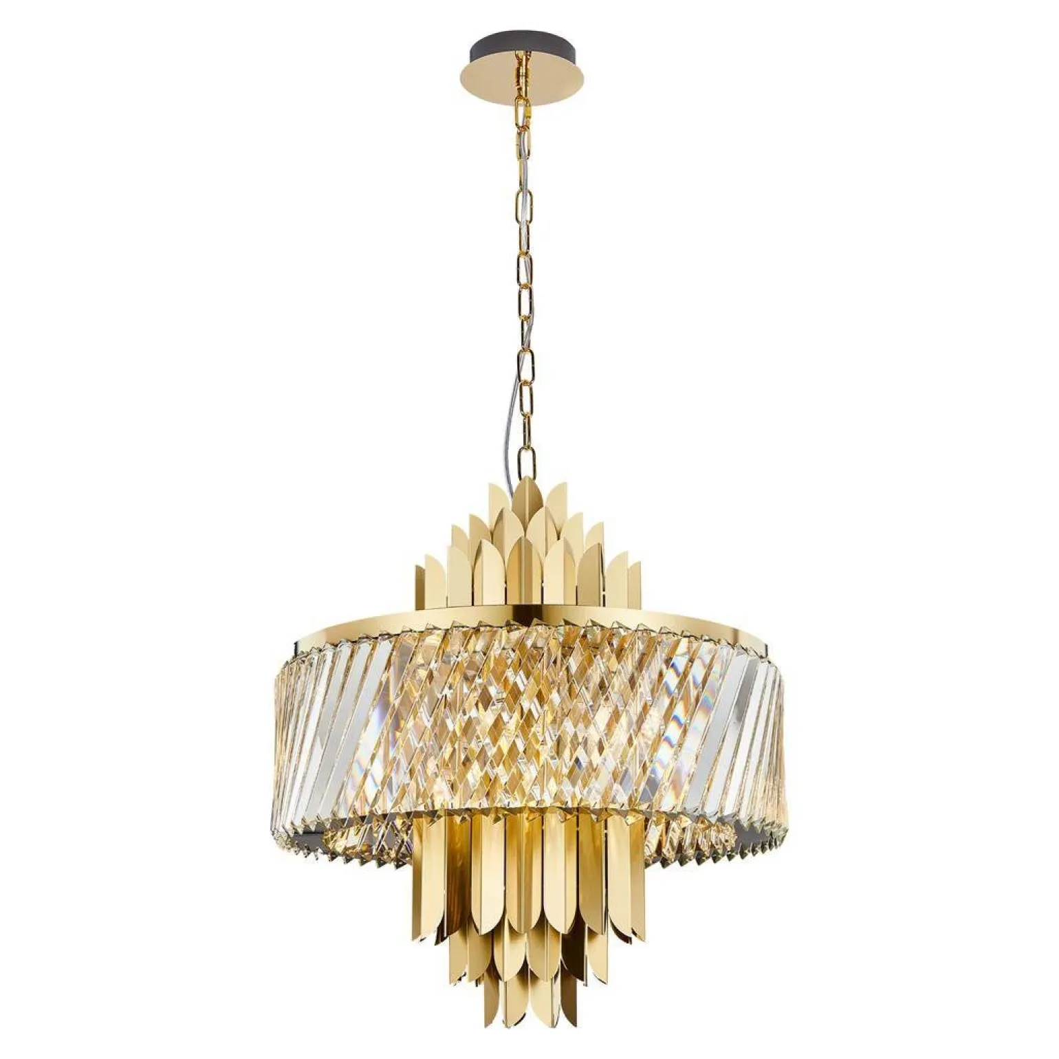 Żyrandol MARGOT GOLD 9xE14 (ML0409) - Milagro