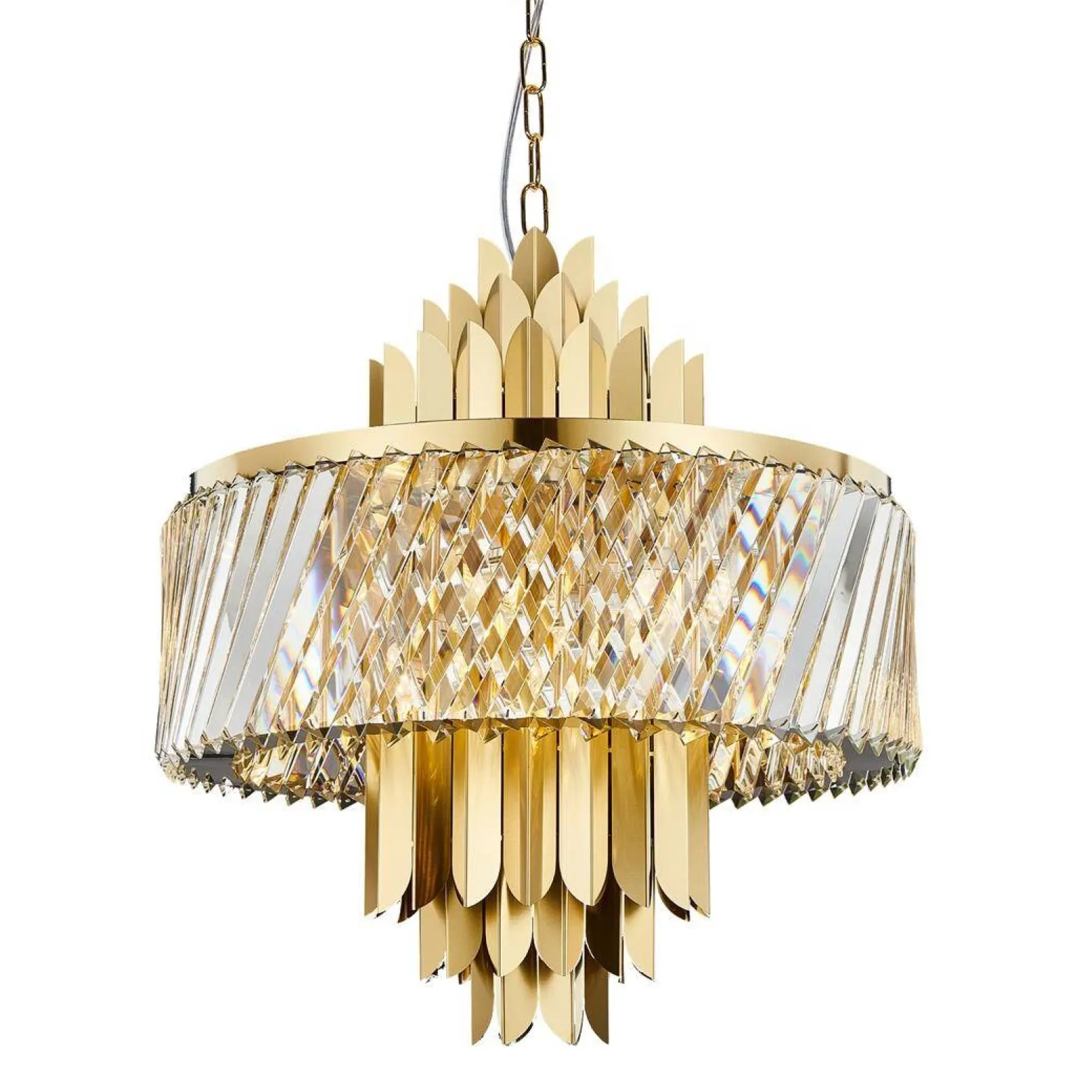 Żyrandol MARGOT GOLD 9xE14 (ML0409) - Milagro