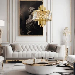 Żyrandol MARGOT GOLD 6xE14 (ML0407) - Milagro