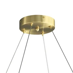 Żyrandol ozdobny PIUMA mosiądz biały 80 cm (ST-6289-8) - Step into Design