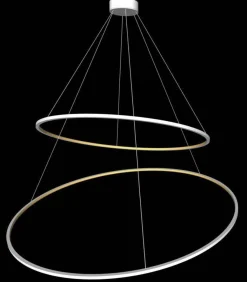 Żyrandol podwójny Echo 90 + 120 Kol. Szary 4000 - Ramko