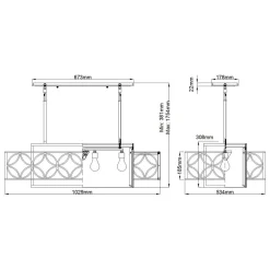 Żyrandol Remy (FE-REMY-P-A) - Elstead Lighting