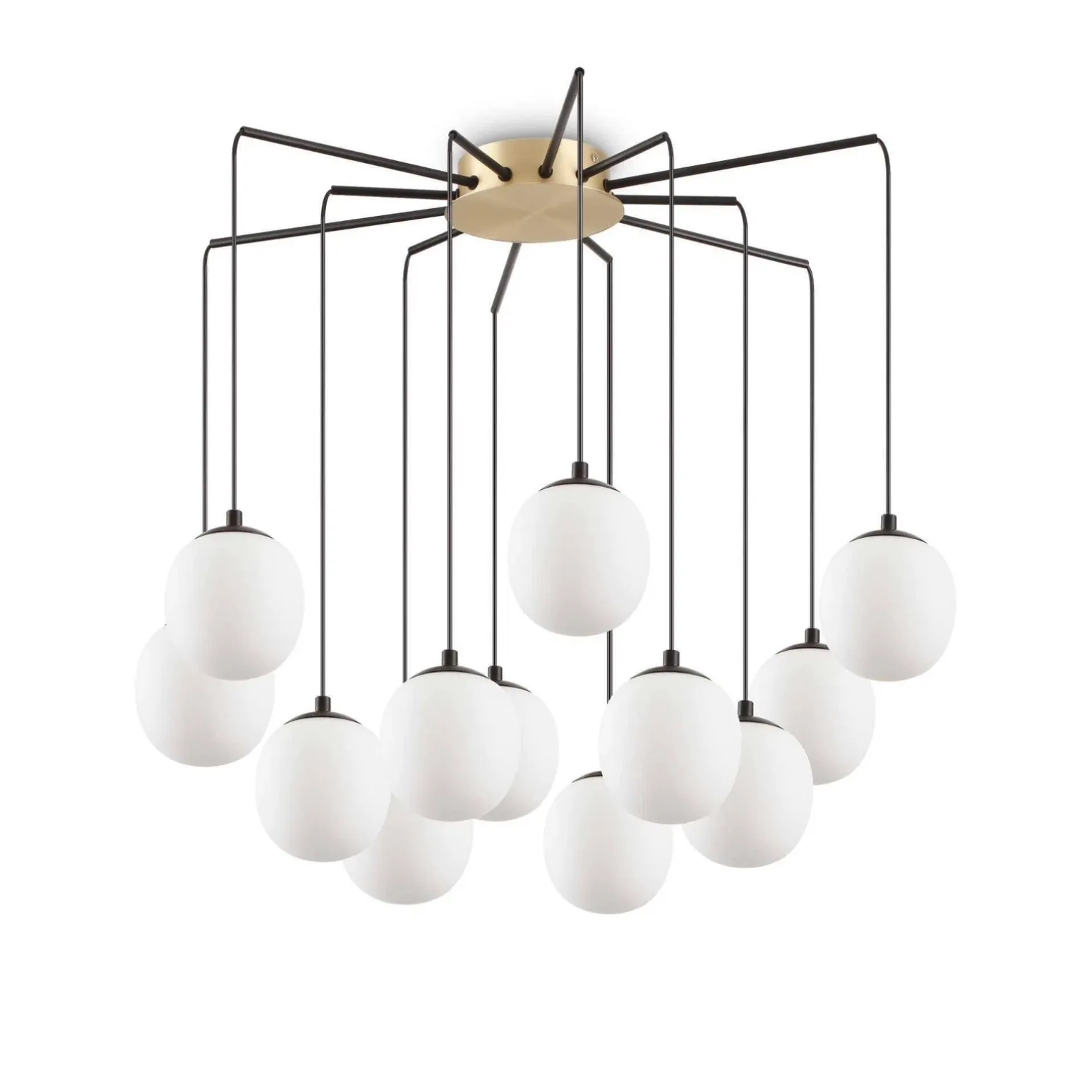 Żyrandol RHAPSODY Czarny (RHAPSODY_SP12) - Ideal Lux