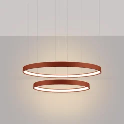 Żyrandol RIO 2 55/78 ochra czerwona LED 3000K (TH.401) - Thoro Lighting