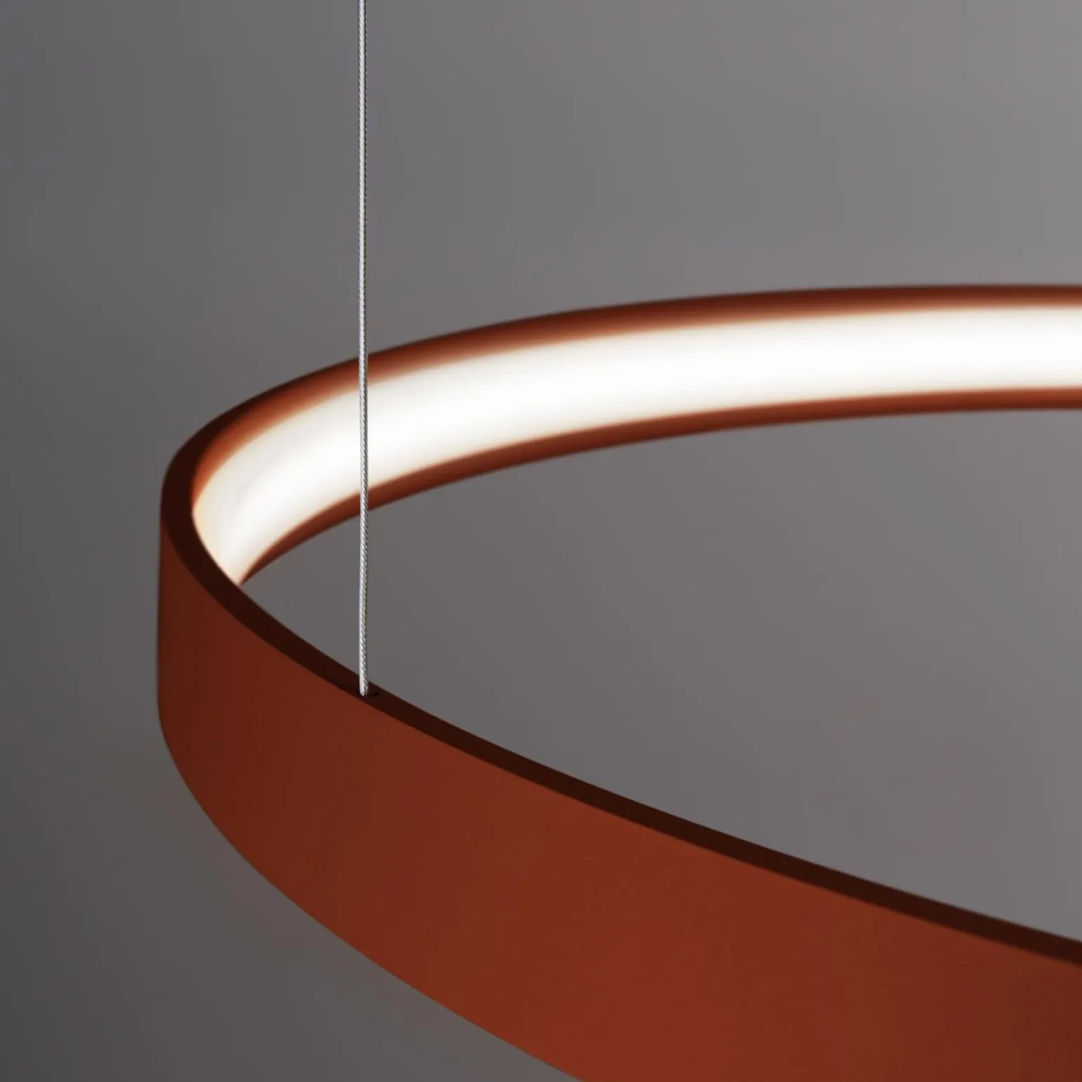 Żyrandol RIO 3 55/78/110 ochra czerwona LED 4000K (TH.404) - Thoro Lighting