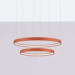 Żyrandol RIO 2 55/78 ochra czerwona LED 4000K (TH.403) - Thoro Lighting