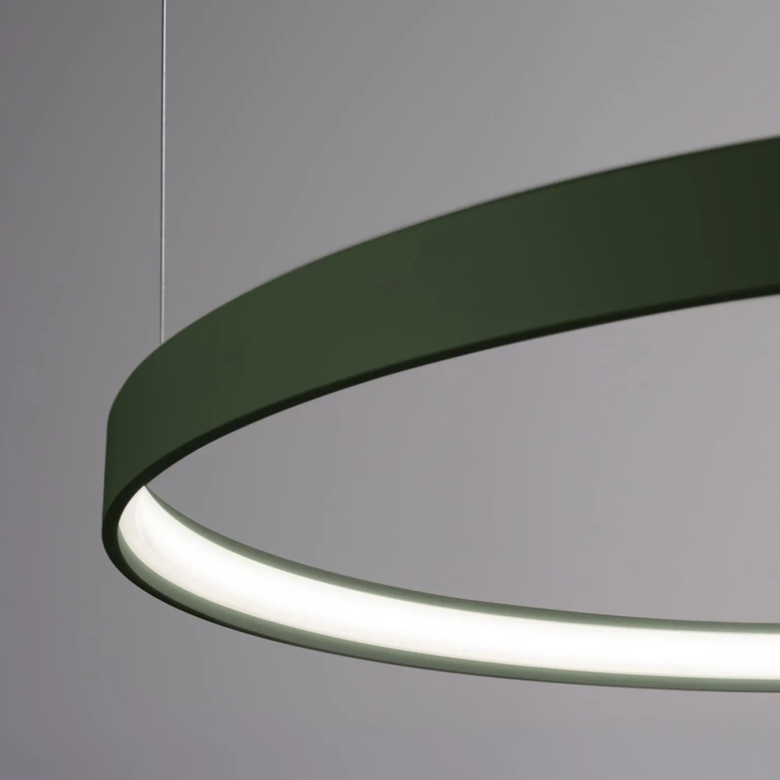 Żyrandol RIO 3 55/78/110 zielona oliwka LED 4000K (TH.382) - Thoro Lighting