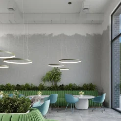 Żyrandol RIO 2 55/78 zielona oliwka LED 4000K (TH.381) - Thoro Lighting