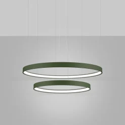 Żyrandol RIO 2 55/78 zielona oliwka LED 4000K (TH.381) - Thoro Lighting