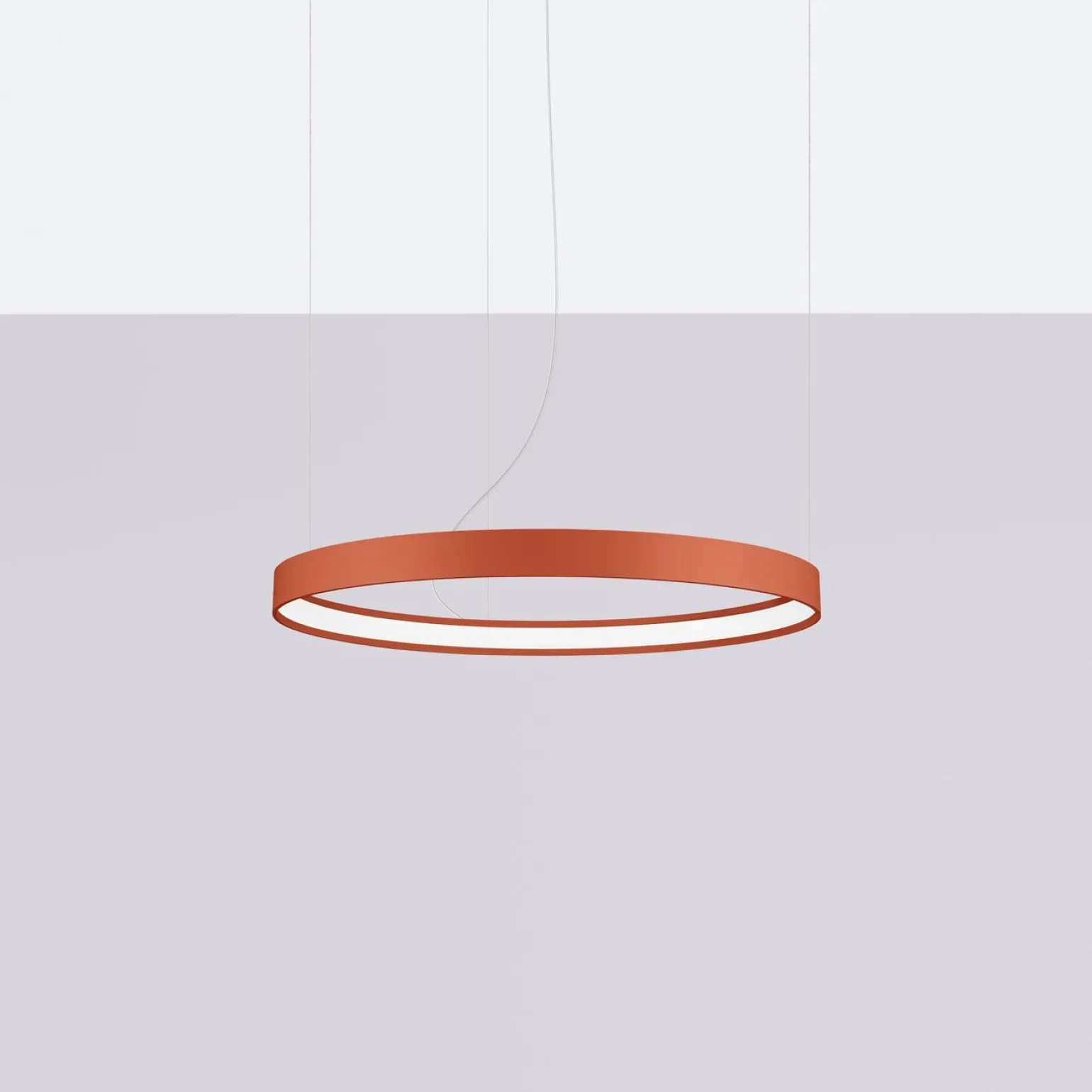 Żyrandol RIO 55 ochra czerwona LED 3000K (TH.395) - Thoro Lighting