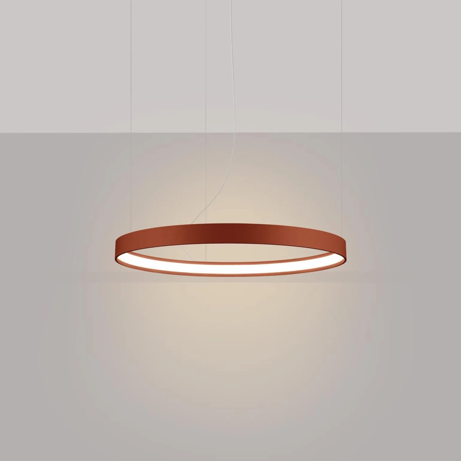 Żyrandol RIO 55 ochra czerwona LED 3000K (TH.395) - Thoro Lighting