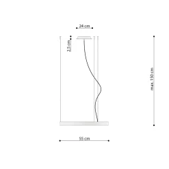Żyrandol RIO 55 ochra czerwona LED 3000K (TH.395) - Thoro Lighting