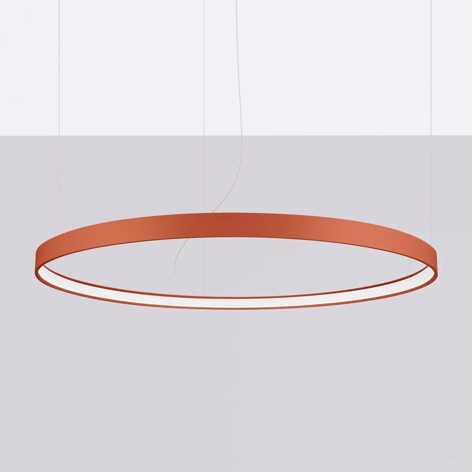 Żyrandol RIO 110 ochra czerwona LED 3000K (TH.397) - Thoro Lighting