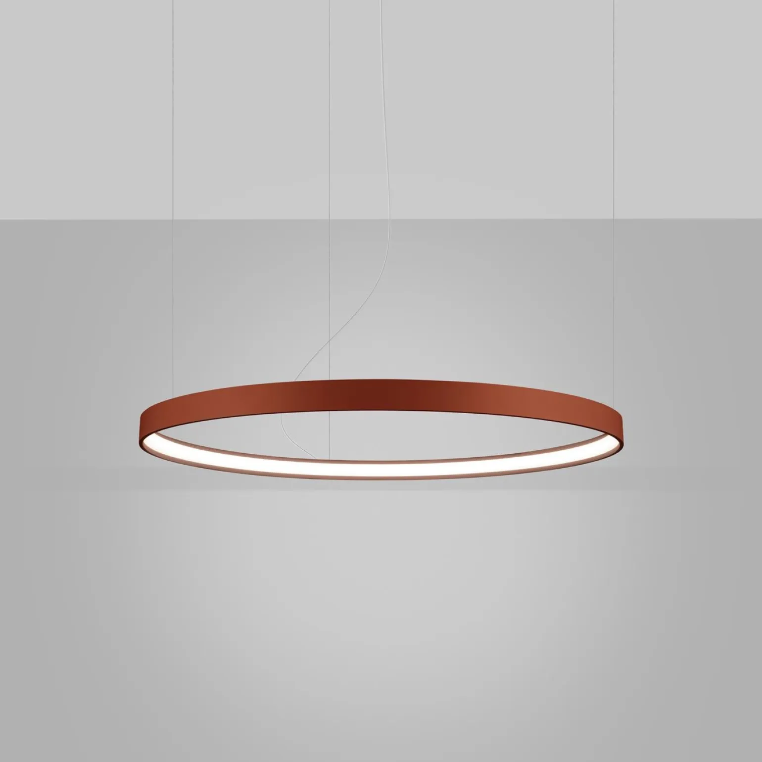 Żyrandol RIO 78 ochra czerwona LED 4000K (TH.399) - Thoro Lighting