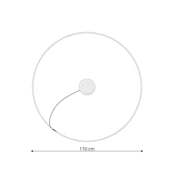 Żyrandol RIO 110 ochra czerwona LED 4000K (TH.400) - Thoro Lighting