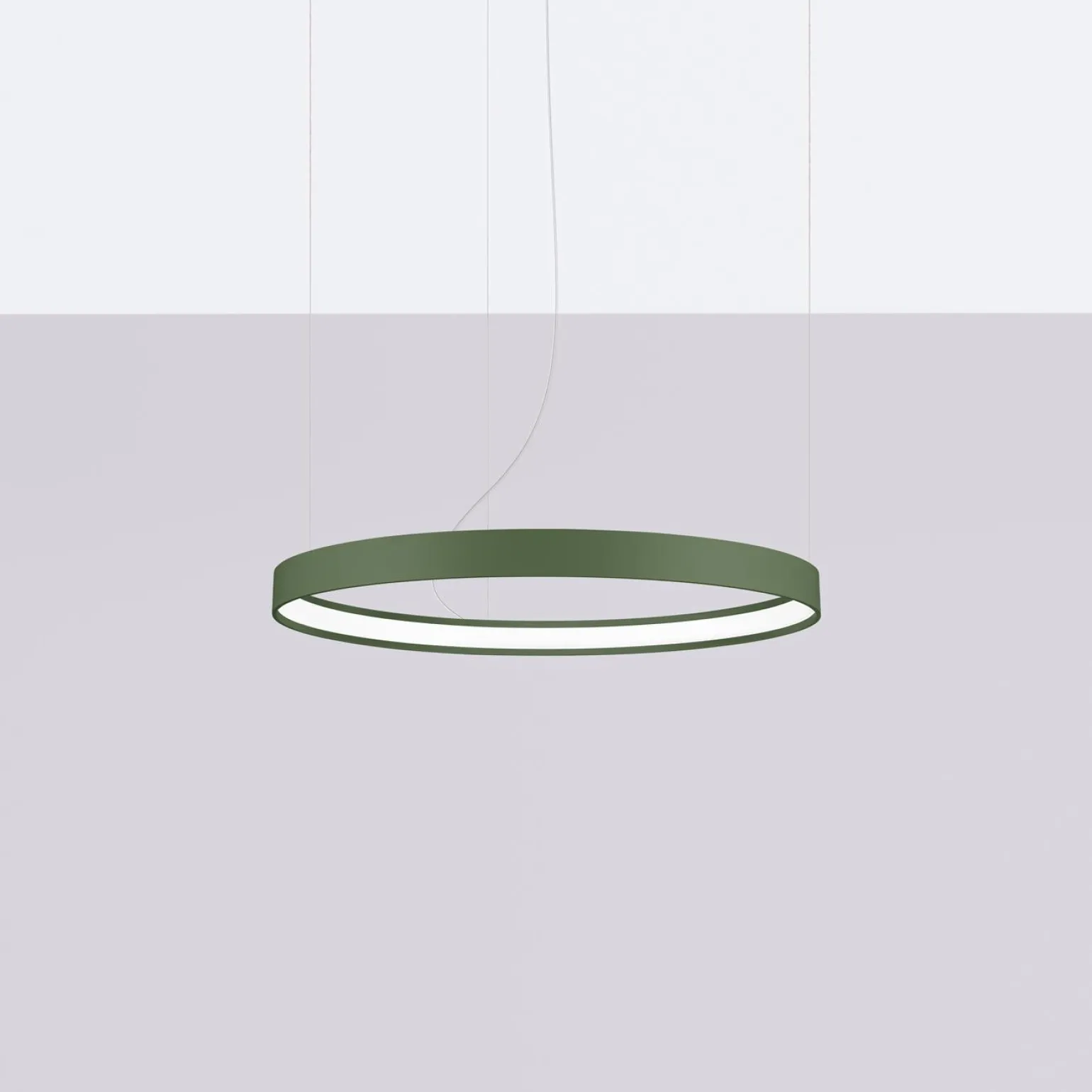 Żyrandol RIO 55 zielona oliwka LED 4000K (TH.376) - Thoro Lighting