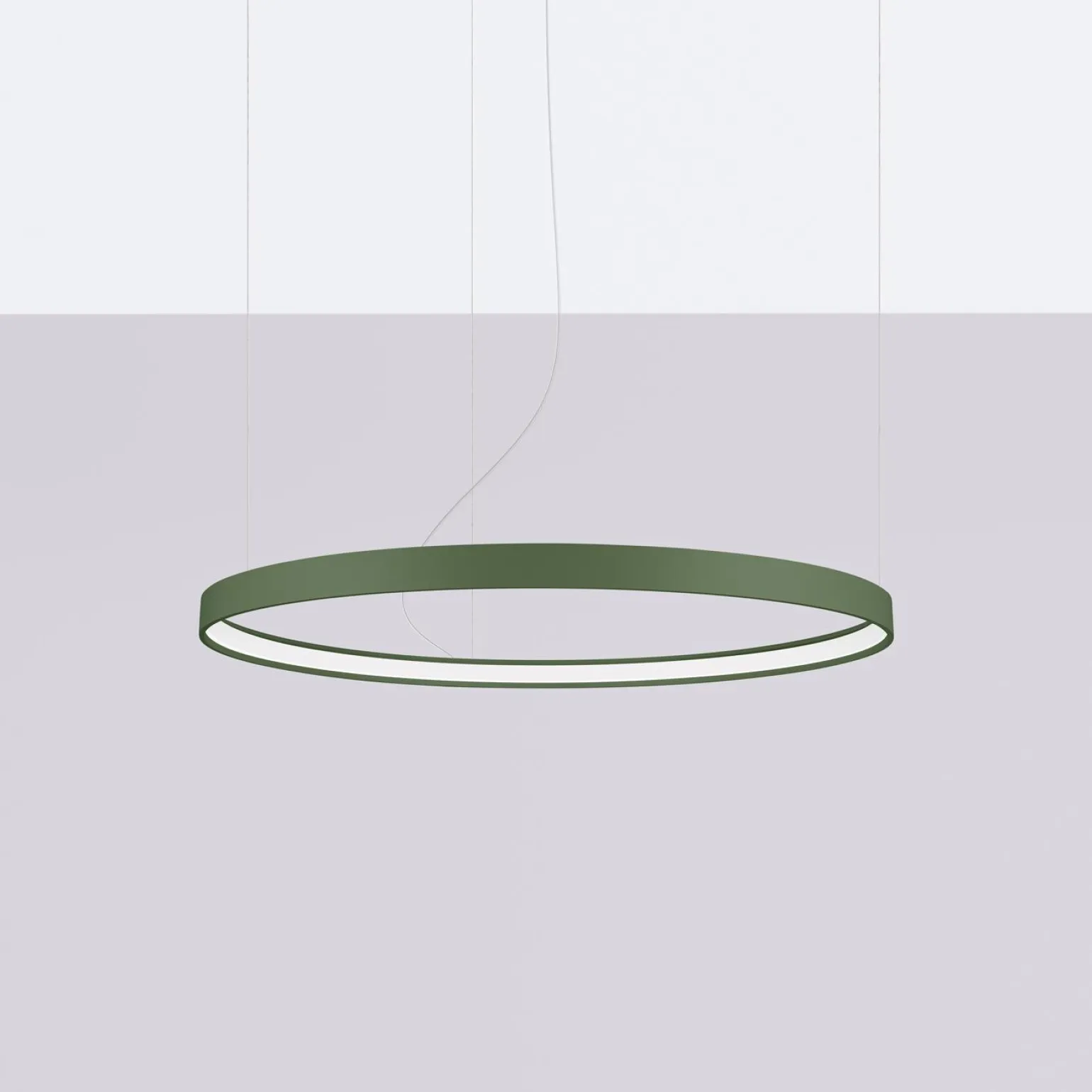 Żyrandol RIO 78 zielona oliwka LED 4000K (TH.377) - Thoro Lighting