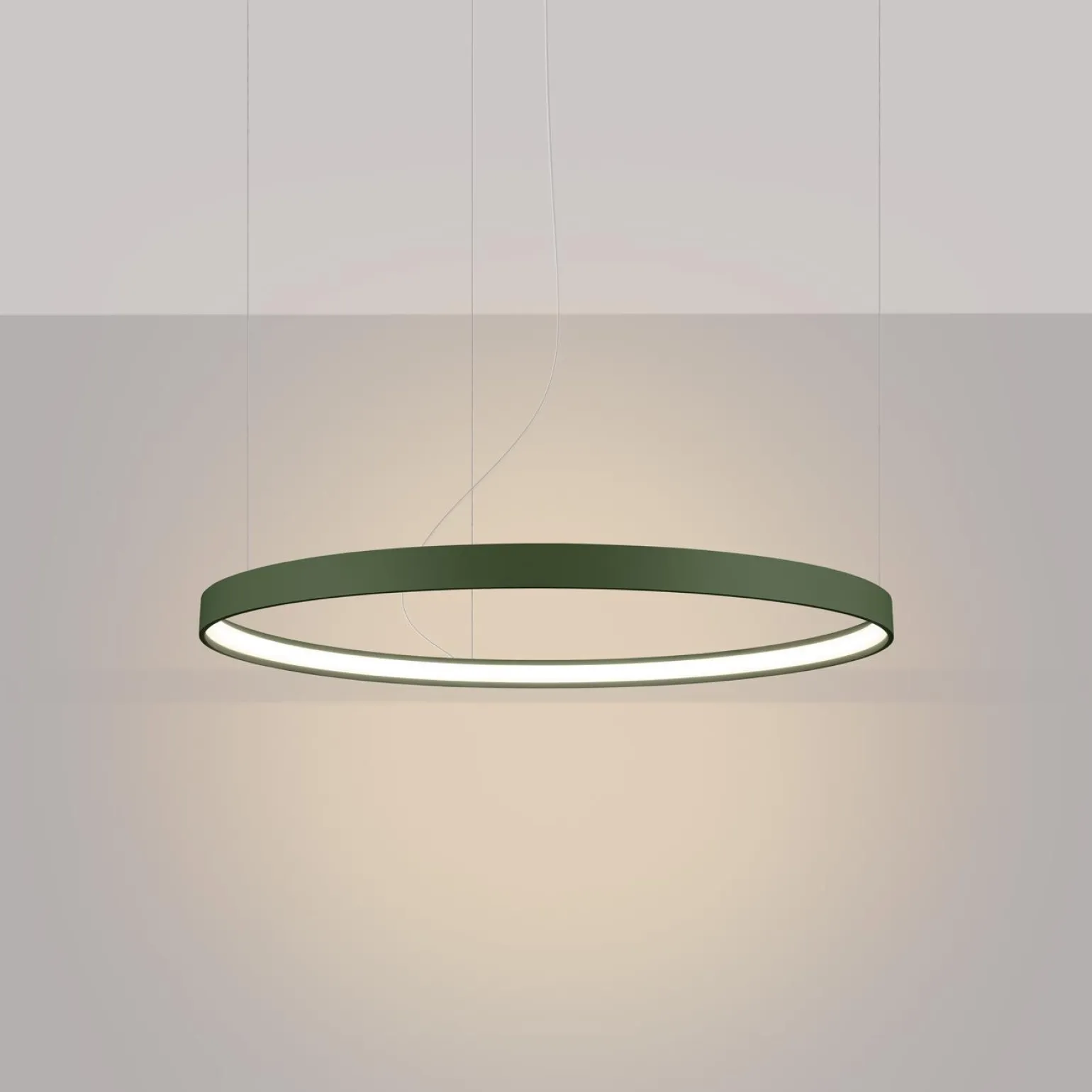 Żyrandol RIO 78 zielona oliwka LED 3000K (TH.374) - Thoro Lighting