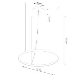 Żyrandol RIO_EIK 78 LED 3000K (TH.498) - Thoro Lighting