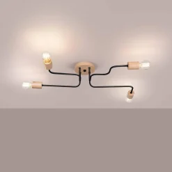 Żyrandol TIMBO 4 czarny (SL.1669) - Sollux Lighting