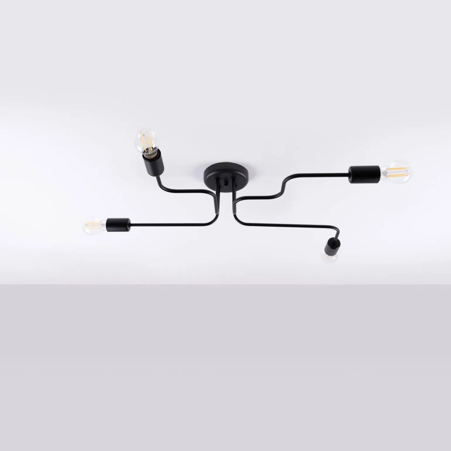 Żyrandol VECTOR 4 czarny (SL.1446) - Sollux Lighting