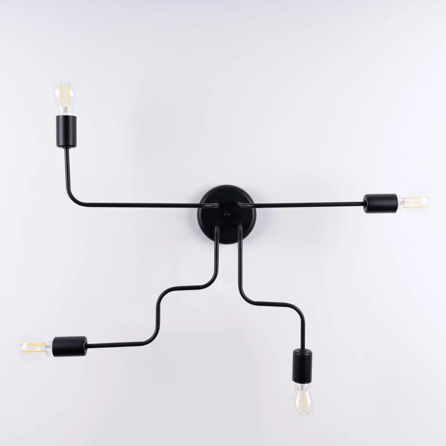 Żyrandol VECTOR 4 czarny (SL.1446) - Sollux Lighting