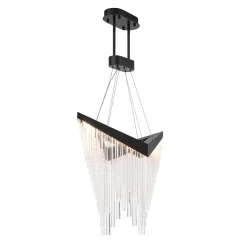 Żyrandol Vivien - Matowa czerń (QN-VIVIEN-P-L-BK) - Quintiesse